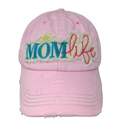 KBETHOS Women's Mom Life Strapback Hat Pink Adjustable Embroidered Logo