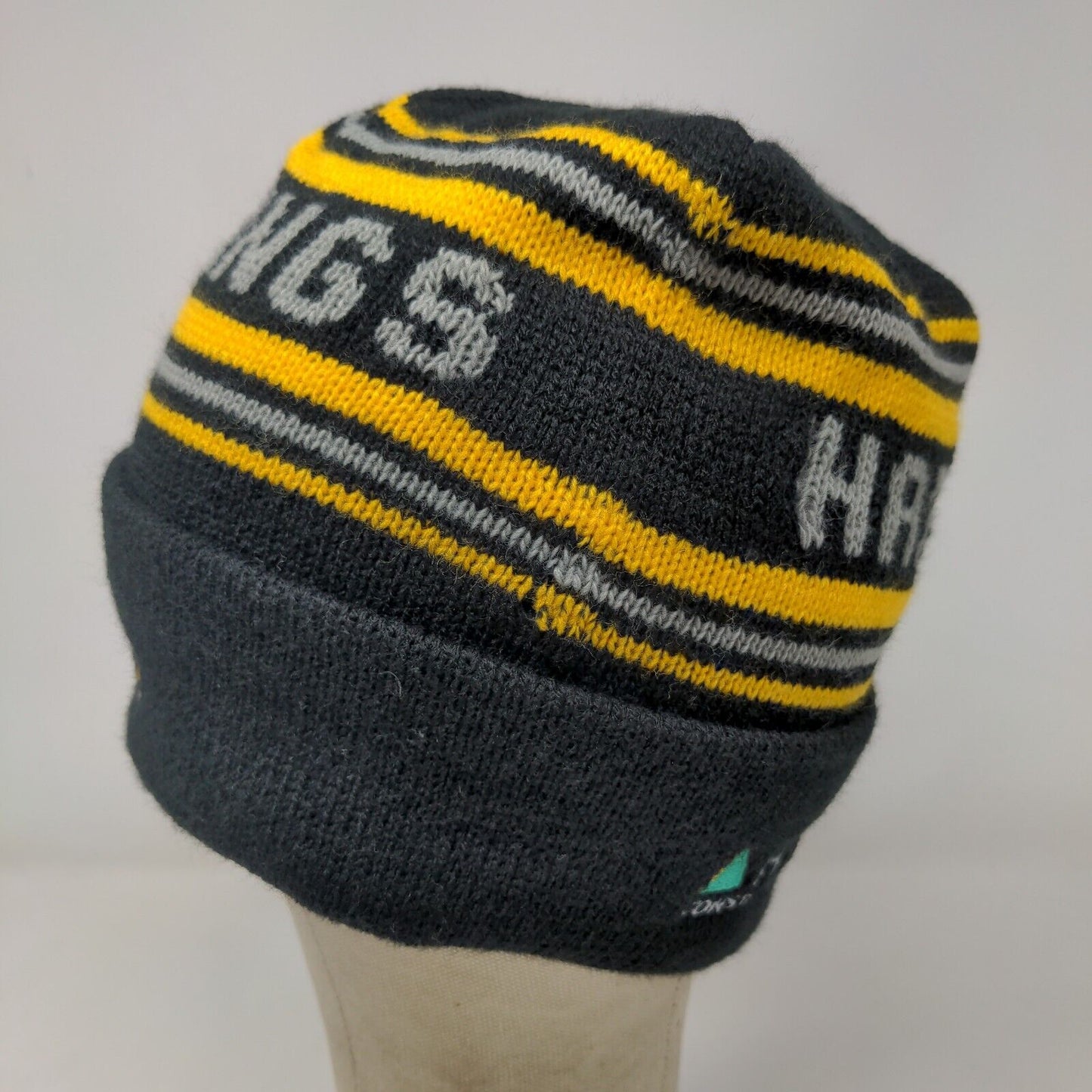 Cap America Hyundai & Hardings Construction Equipment Beanie Hat Black Made USA