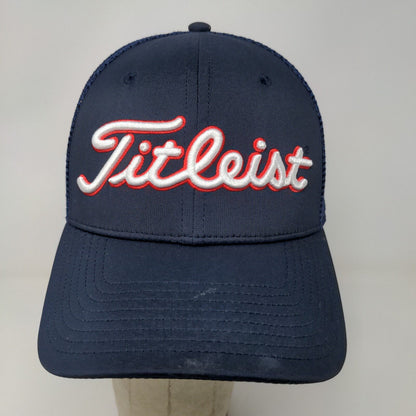 Titleist Golf Mens Slideback Mesh Back Hat Blue Embroidered Logo