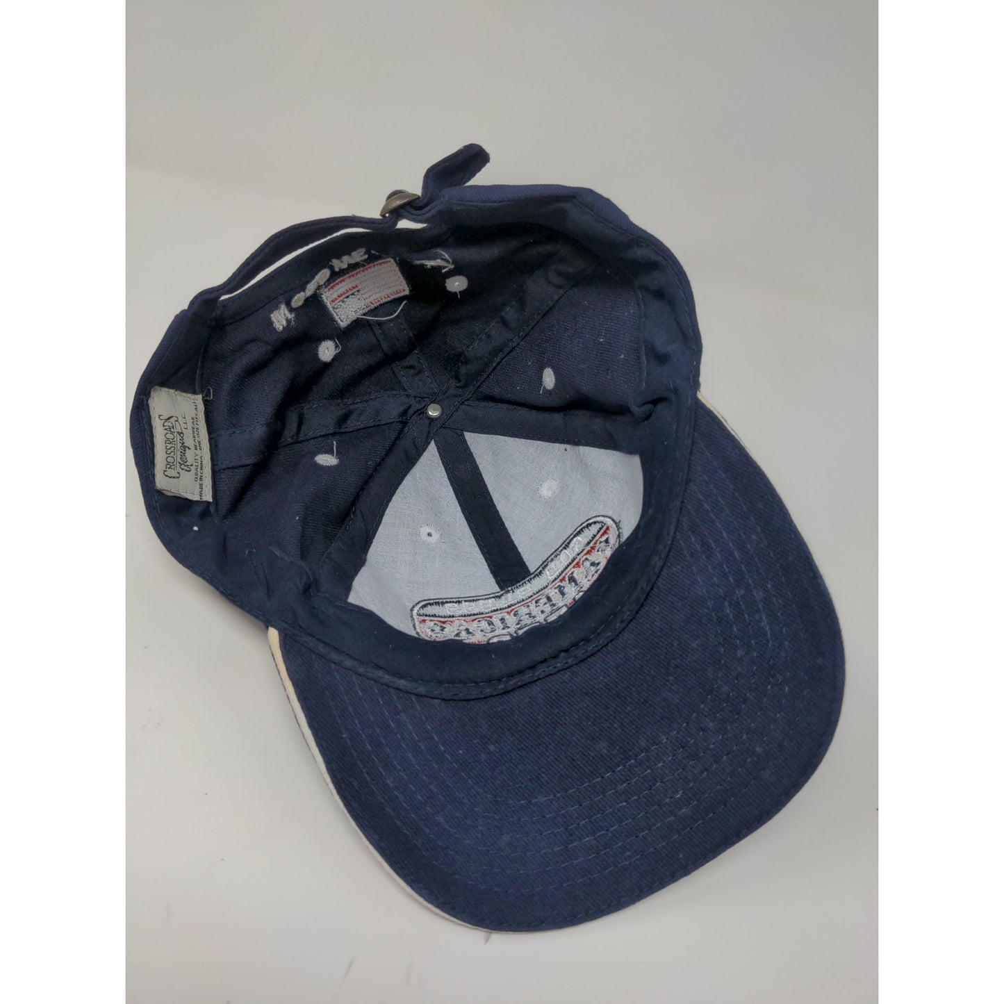 Crossroads God Bless America In God We Trust Patriotic Slideback Hat OSFA Blue