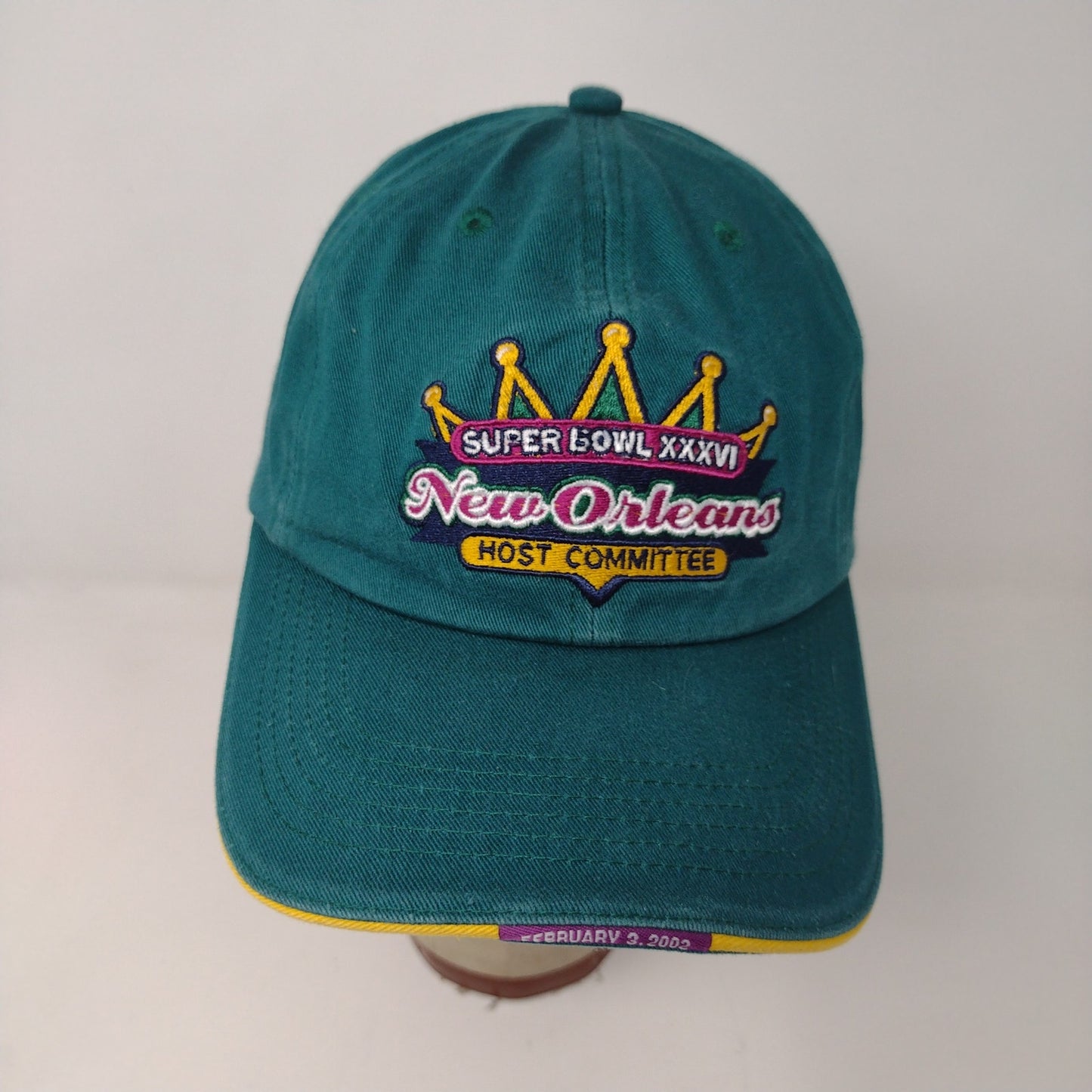 Vintage 2002 NFL Super Bowl XXXVI 36 New Orleans Host Committee Hat Embroidered