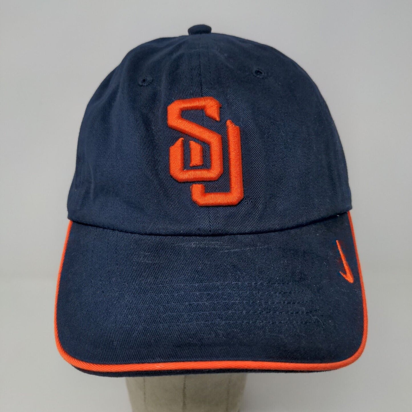 Nike Syracuse University Strapback Hat Retro Logo Blue OSFA Embroidered