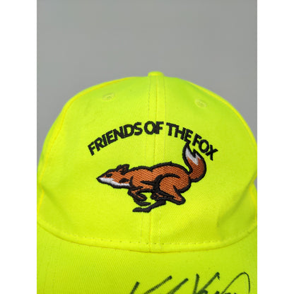 Autographed Friends of the Fox Hat Embroidered Strapback Yellow 2 Signatures