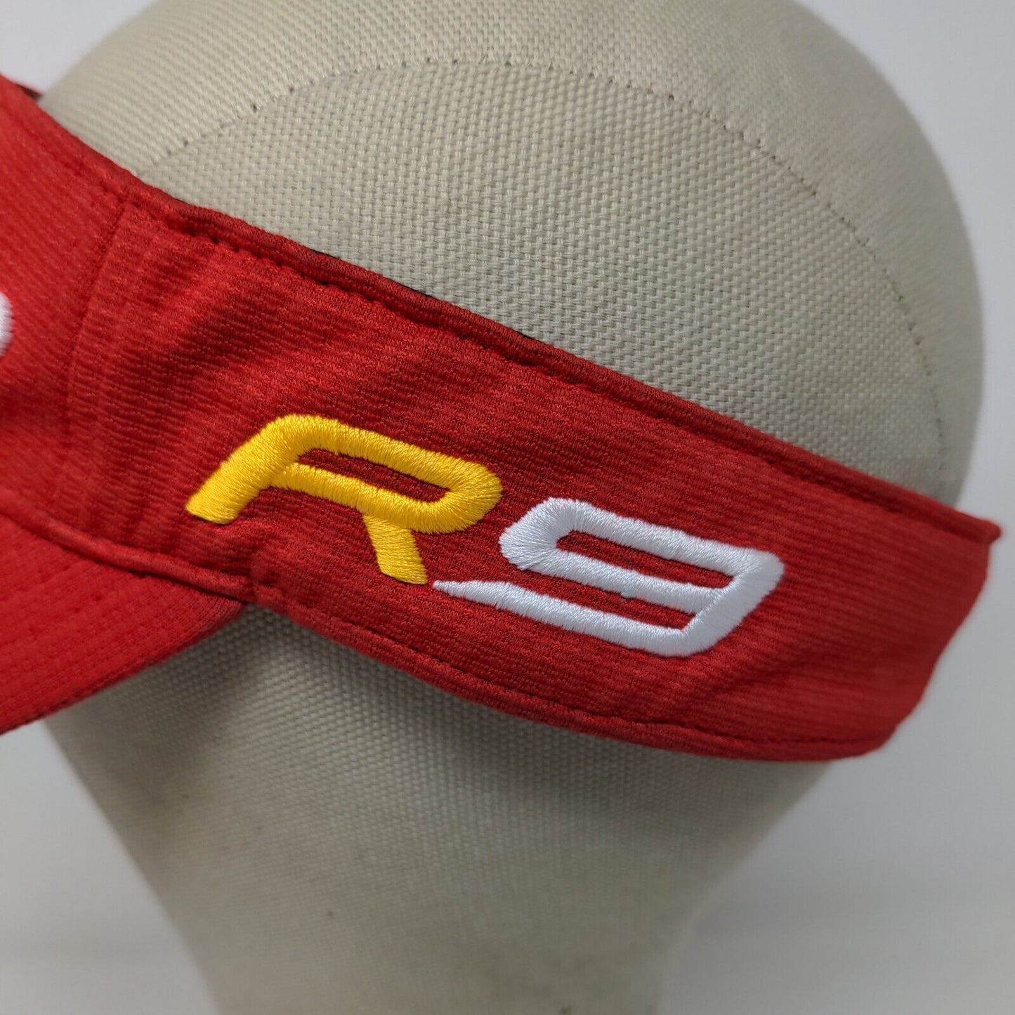Taylor Made R9 Burner TMax Gear Sun Visor Hat Red OSFA Embroidered Logo Golf