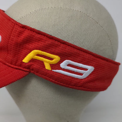 Taylor Made R9 Burner TMax Gear Sun Visor Hat Red OSFA Embroidered Logo Golf