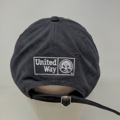 United Way Men's Slideback Hat Black Size OSFM Embroidered Live United Logo