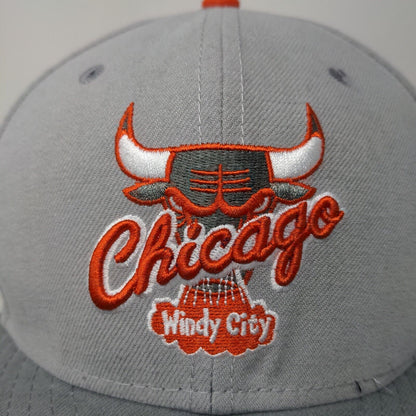 New Era 9Fifty Men's Chicago Bulls Hat Gray OSFM NBA Hardwood Classics