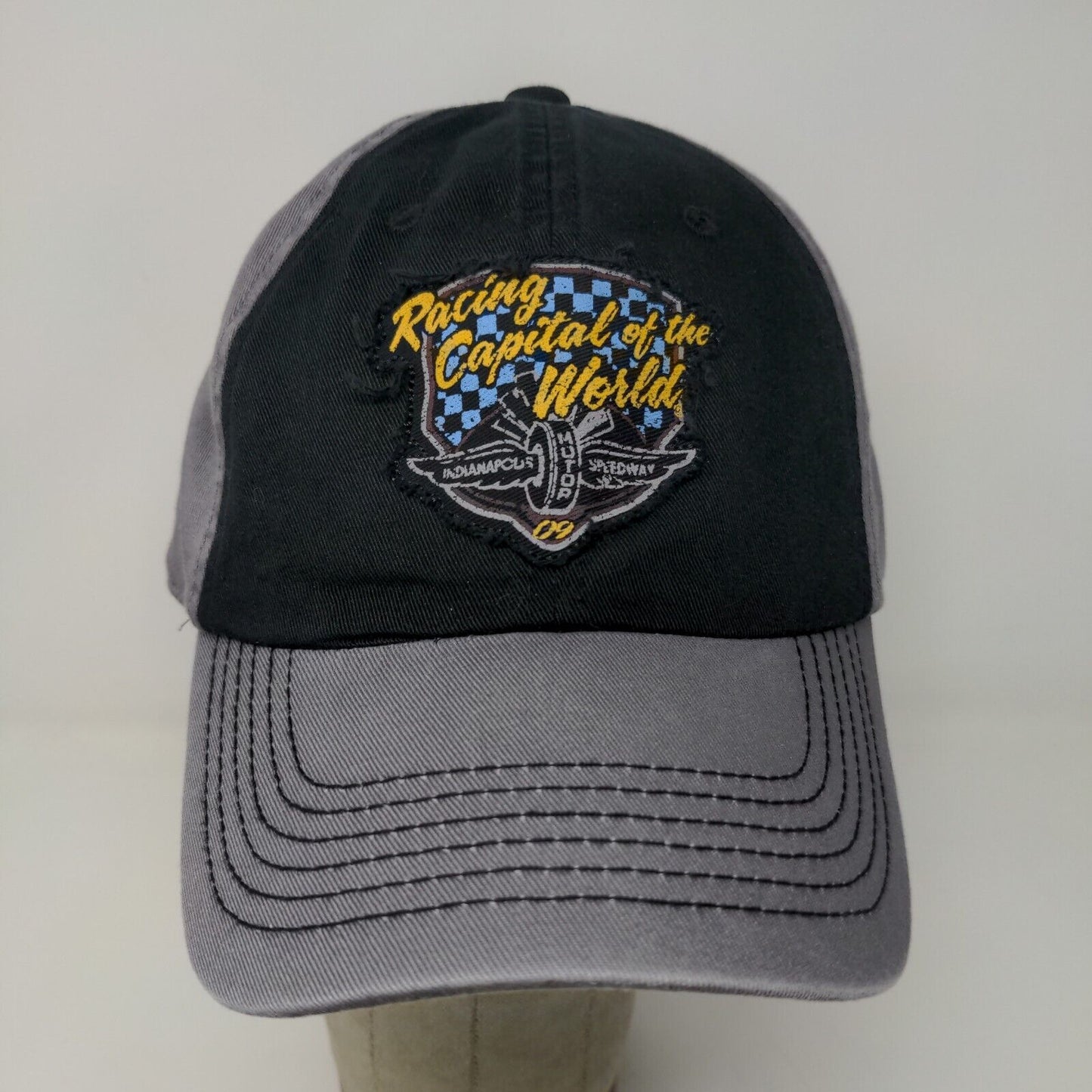 Indianapolis Motor Speedway Mens Racing Capital of the World Slideback Hat Gray