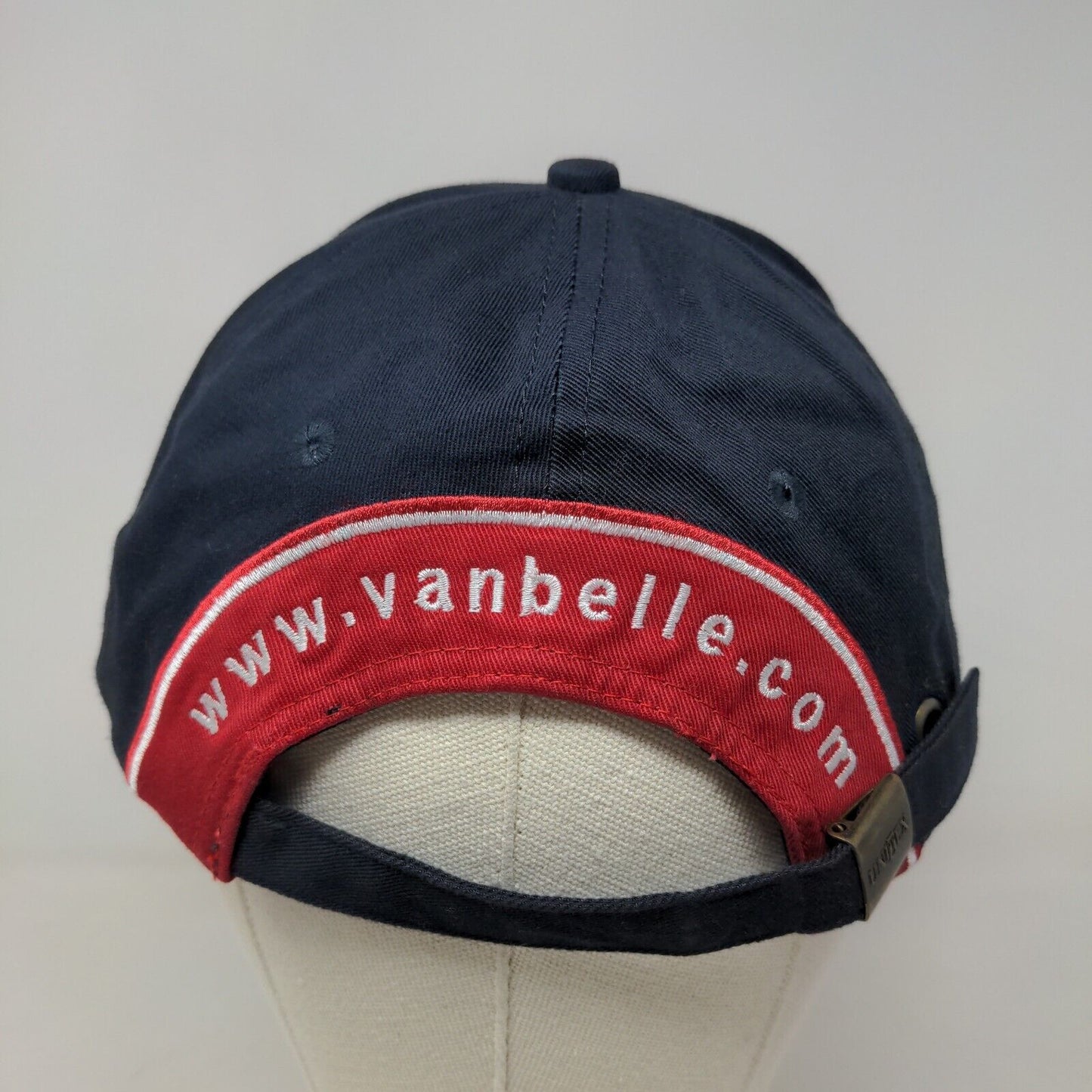 Van Belle Nursery Men's Slideback Hat Blue Adjustable Embroidered Logo