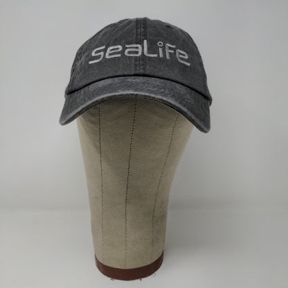 SeaLIfe Mens Strapback Hat Gray OSFM Underwater Camera Cap Embroidered Logo