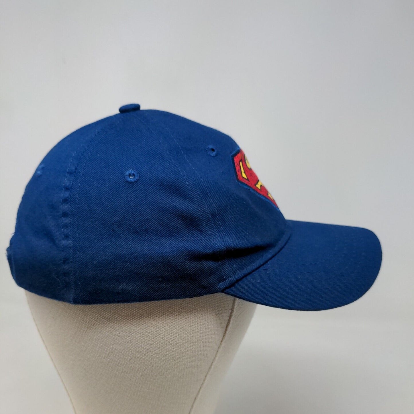 DC Comics Superman Boy's Strapback Hat Blue Size OSFM Embroidered Logo