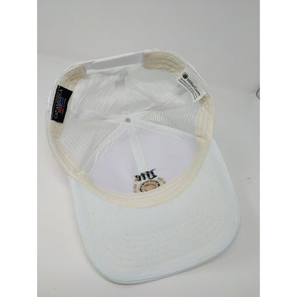 2014 Miller Lite Snapback Meshback Hat A Fine Pilsner Beer White Embroidered