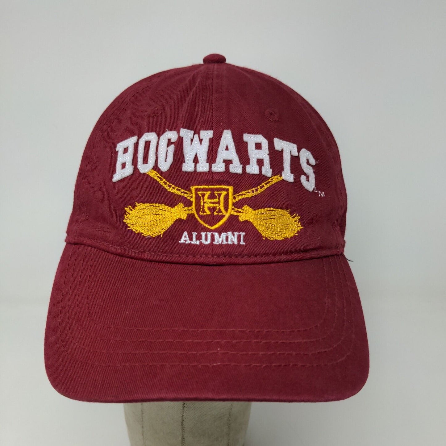 Harry Potter Men's Hogwarts Alumni Slideback Hat Red OSFM Embroidered Logo