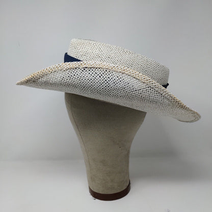 Allison Transmission Mens Panama Hat Cream OSFA Embroidered Logo Headband