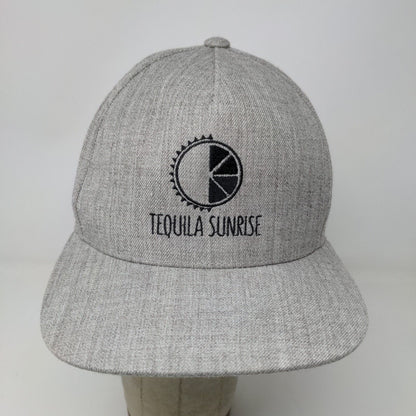 Tequila Sunrise Snapback Hat Gray Adjustable Embroidered Logo