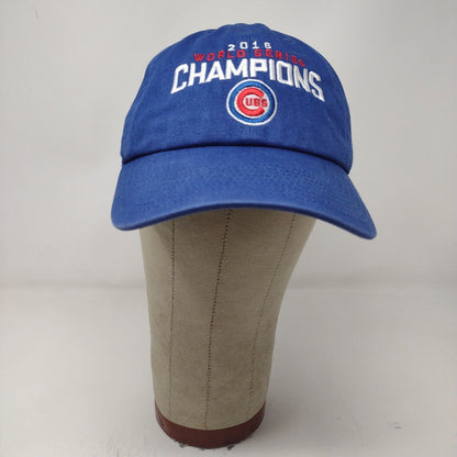 Forty Seven Brand Mens Chicago Cubs 2016 World Series Slideback Hat Blue OS