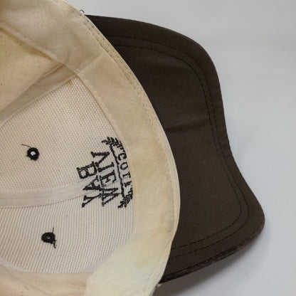 Nissin Men's Bay View Golf Snapback Hat Tan Brown OSFM Distressed