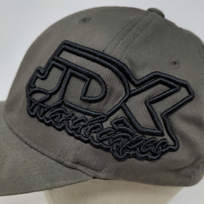 Yupoong Men's FlexFit JDK Fitted Hat Gray Size L/XL Embroidered Logo