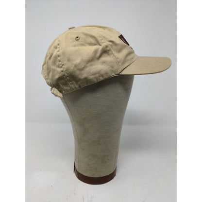 Indiana Football Slideback Hat DeLong Size M-L Brown Tan Embroidered