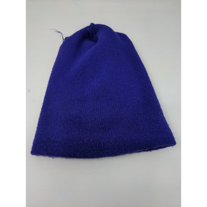 Bulldogs Knit Ski Cap Beanie Hat Purple Toboggan Cap Spell Out