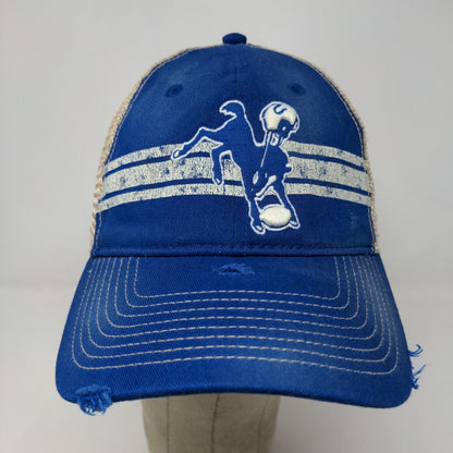 Fanatics Men's Snapback Mesh Back Hat Blue White NFL Pro Line Indianapolis Colts