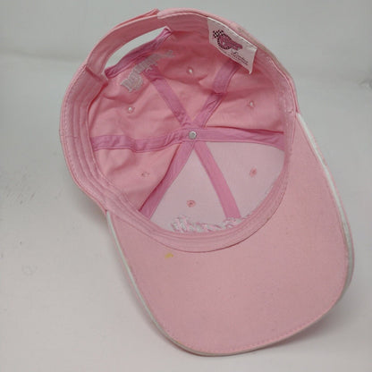 Winners Circle Womens Dale Earnhardt Strapback Hat Pink OSFM Embroidered Logo #3