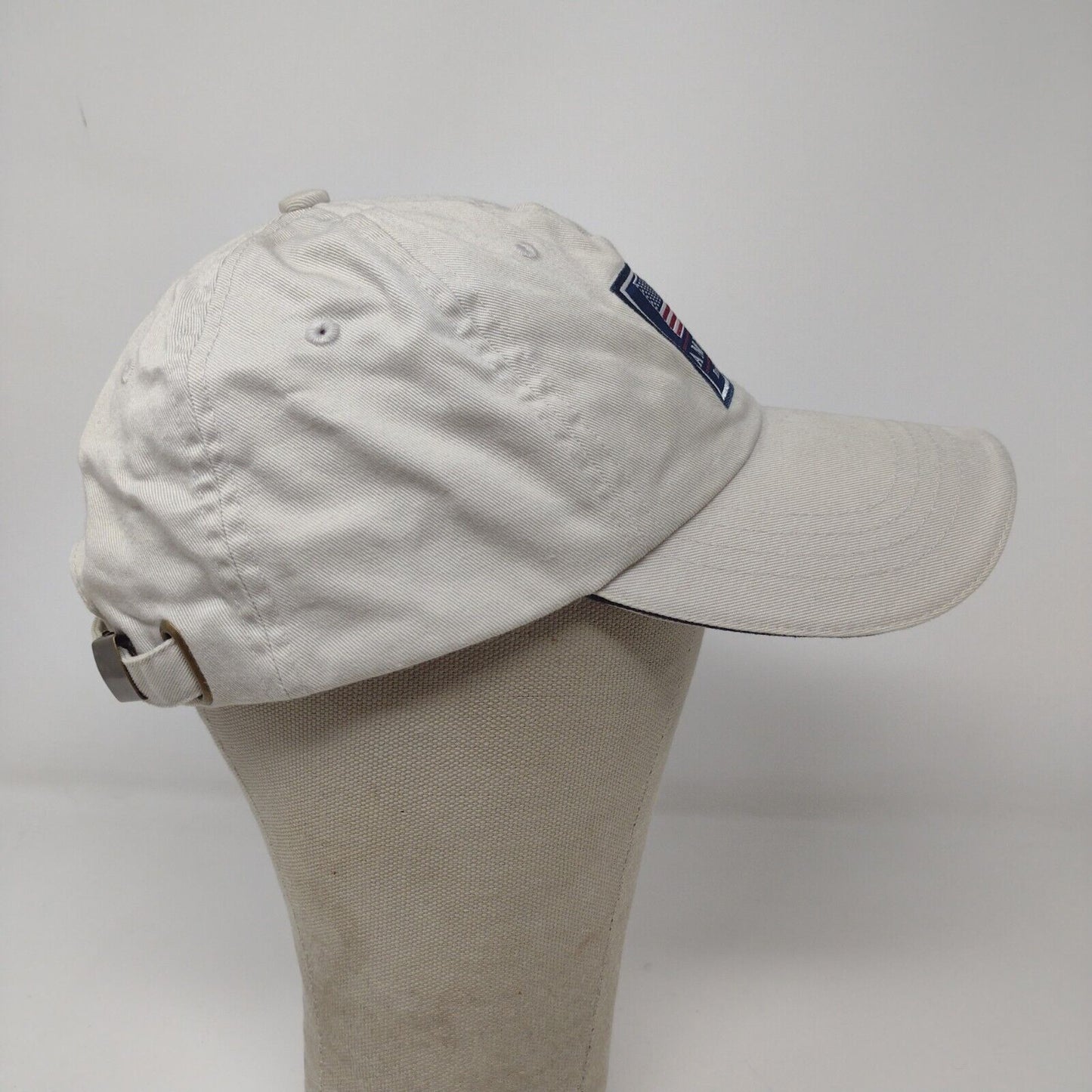 Sonoma Men's Slideback Hat Cap Tan OSFA Patriotic Embroidered Flag Logo