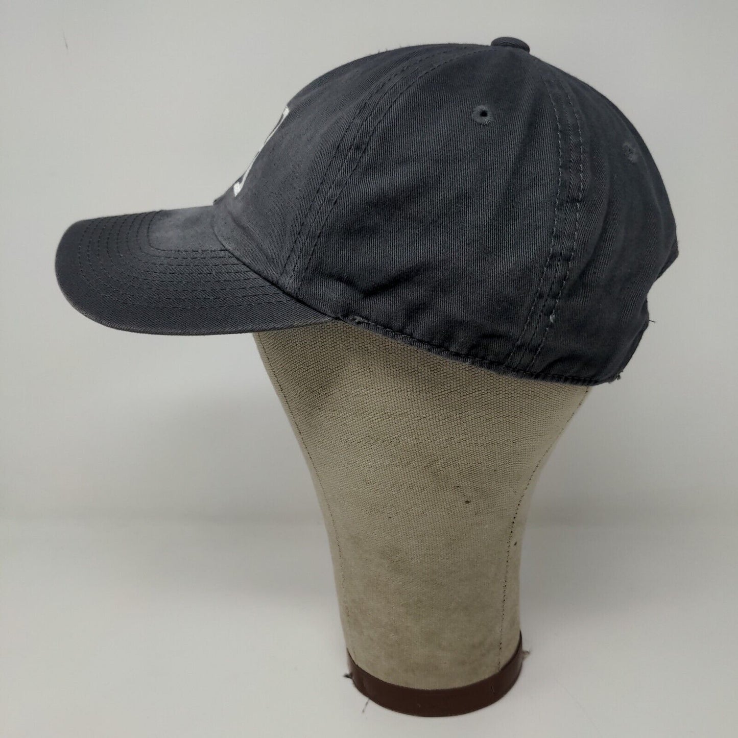 Port Authority Mens Strapback Hat Gray Adjustable Embroidered PH Logo