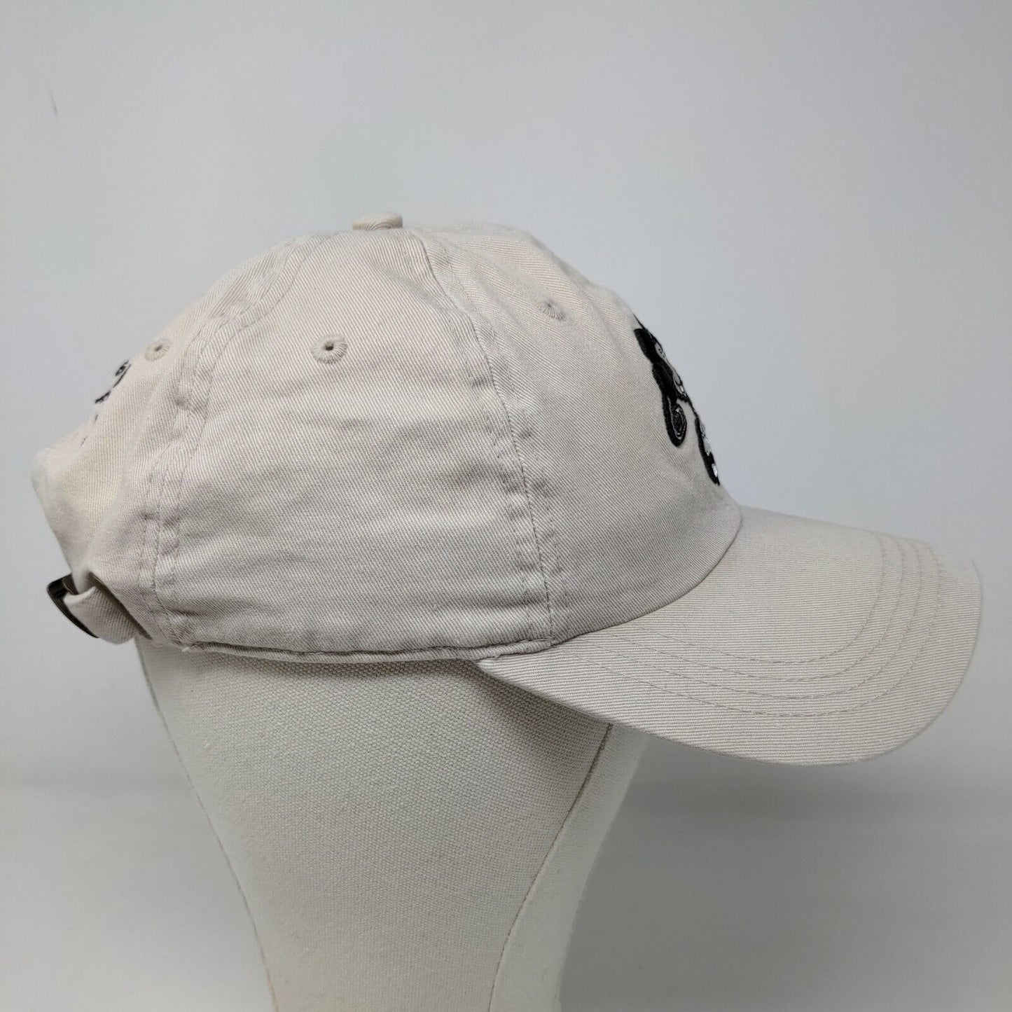 Walt Disney World Golf Men's Slideback Hat Tan Embroidered Mickey Mouse Logo