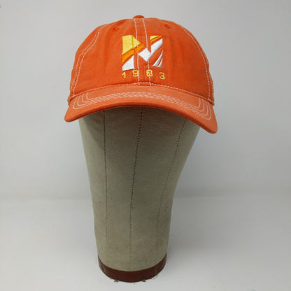 Nautica Kids Strapback Hat Orange Size L 8-12 Boys Embroidered Logo