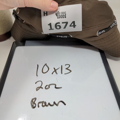 Brown Sport Bucket Hat Cap 100% Polyester Outdoors Hiking Size ?