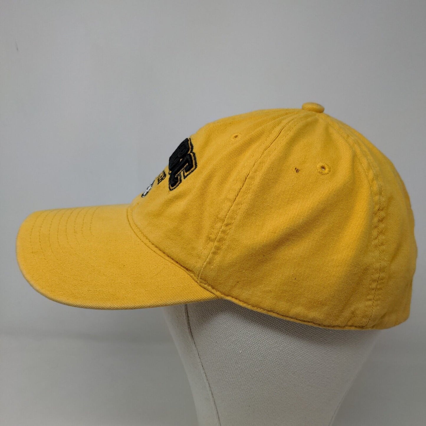 Legacy Athletic Men's Slideback Hat Yellow OSFA Embroidered UMBC Soccer Logo