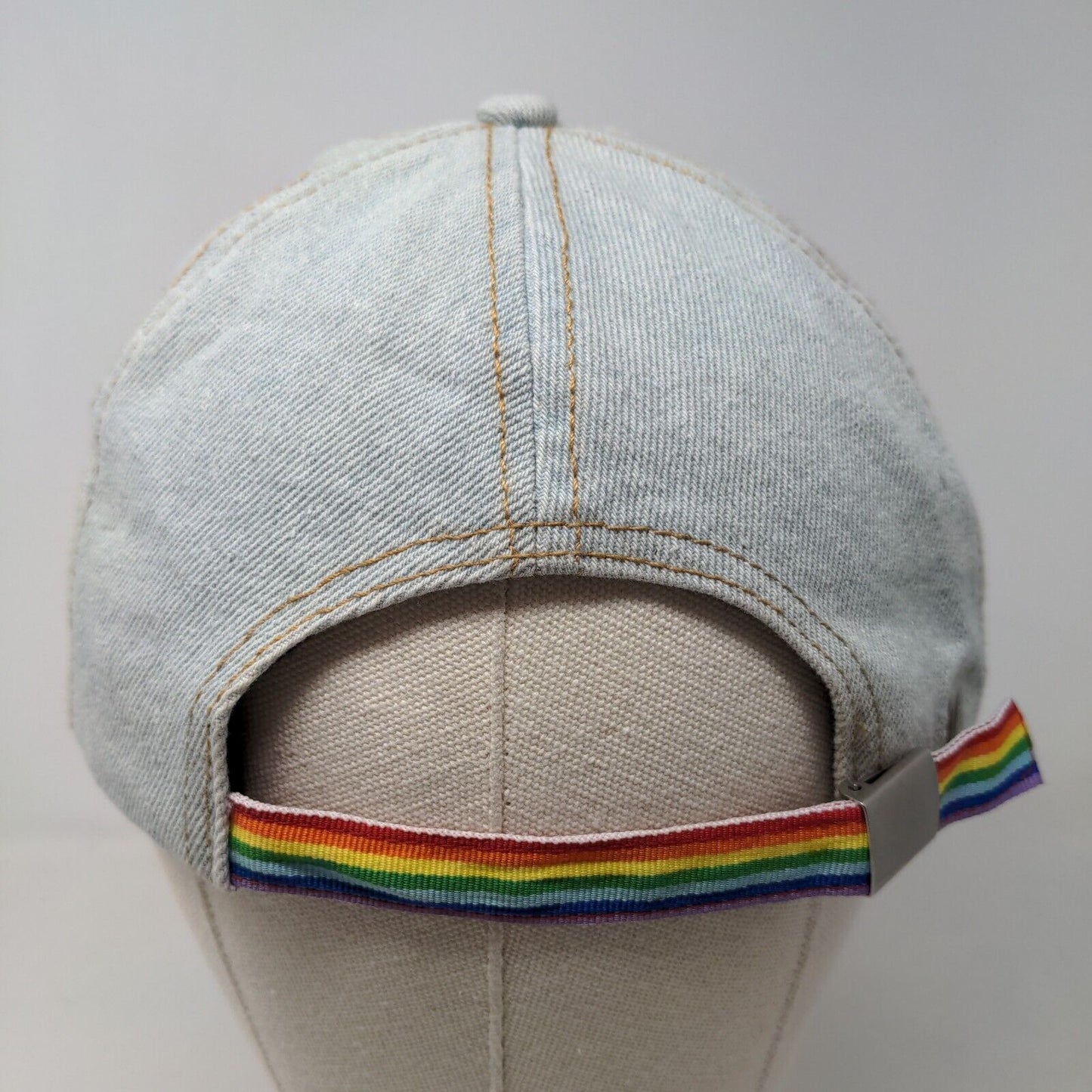 Sonoma Women's Slideback Hat Blue Denim Cotton Blend Blank Rainbow