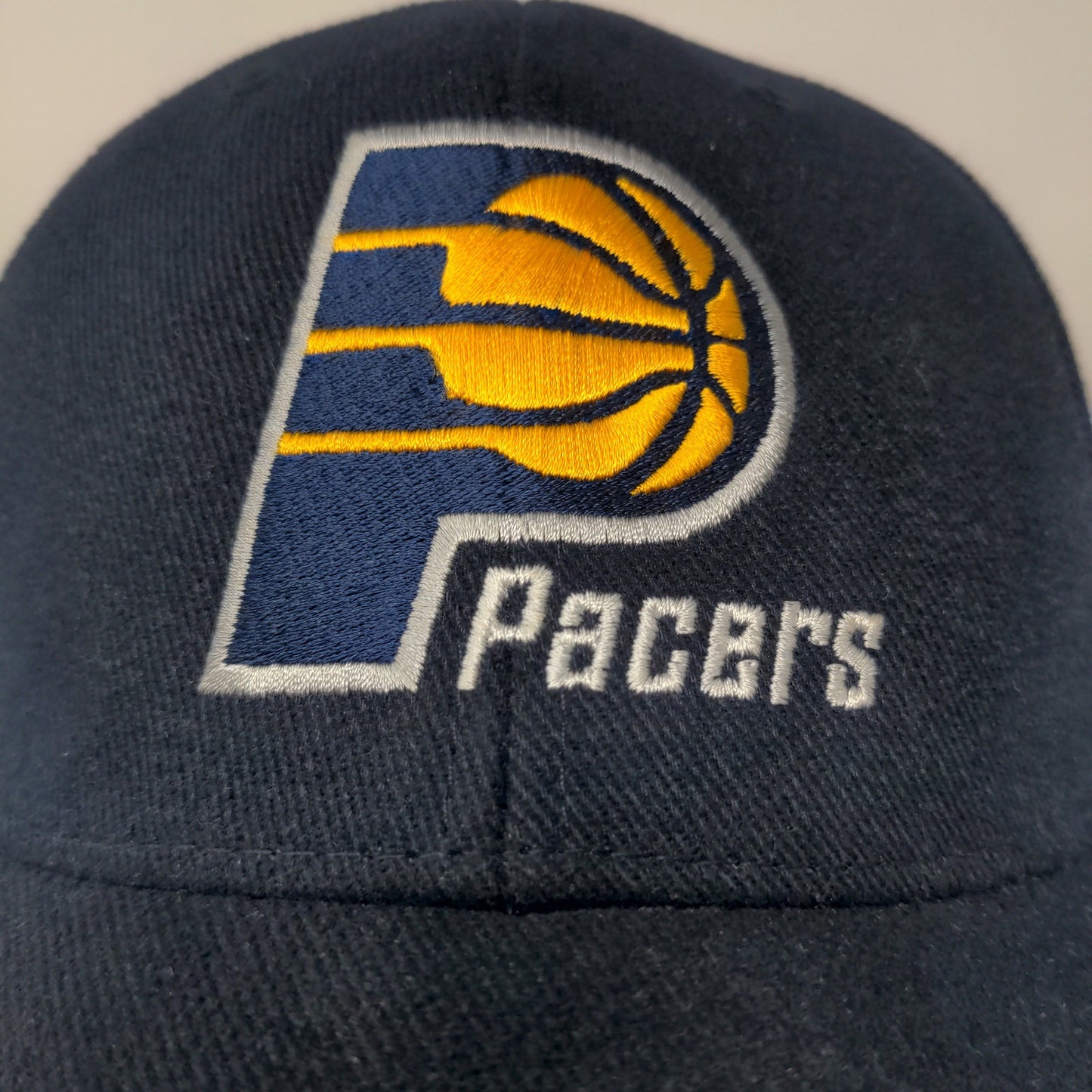 NBA Indiana Pacers Strapback Hat Embroidered Logo Blue Gold Adjustable