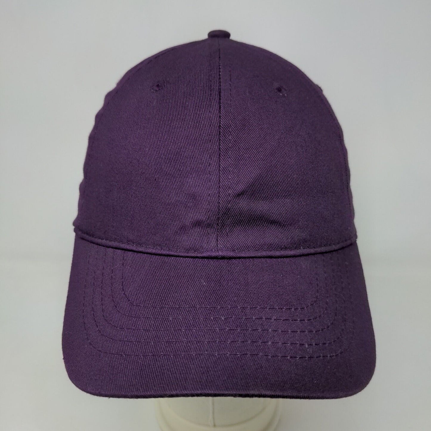 Unbranded Men's Strapback Hat Purple Size OSFM Blank Adjustable