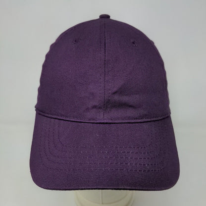 Unbranded Men's Strapback Hat Purple Size OSFM Blank Adjustable