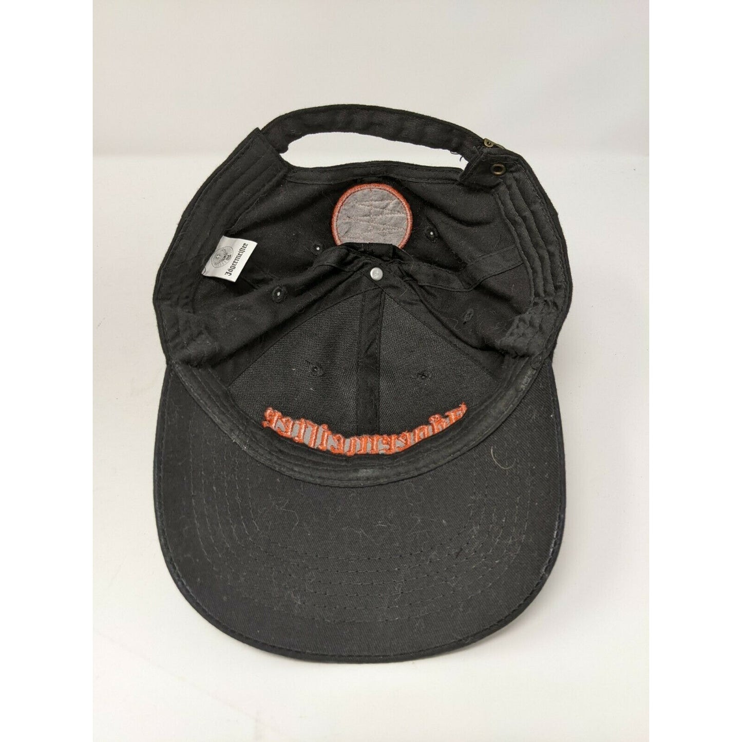Jagermeister Slideback Hat Cap 3D Embroidered Spell Out Front & Embroidered Logo