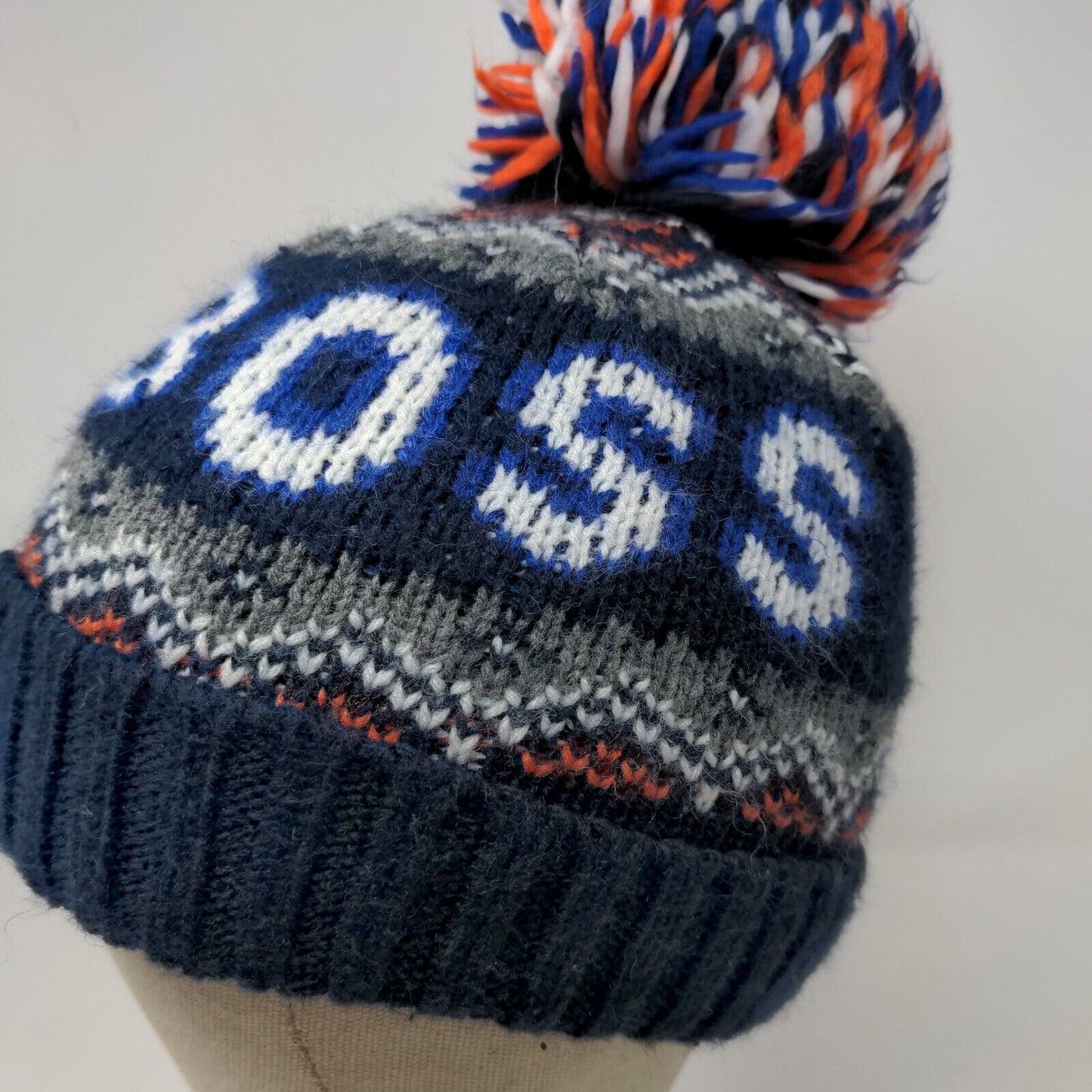 The Children's Place Baby Beanie Hat Knit Blue S 12-24 Months Fair Isle #Boss