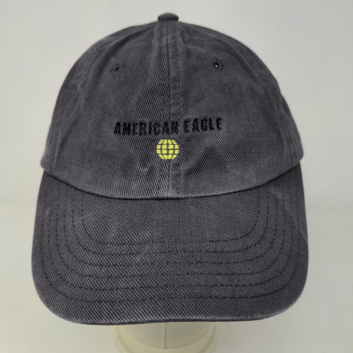 American Eagle Men's Slideback Hat Gray Size OS Embroidered Logo 100% Cotton