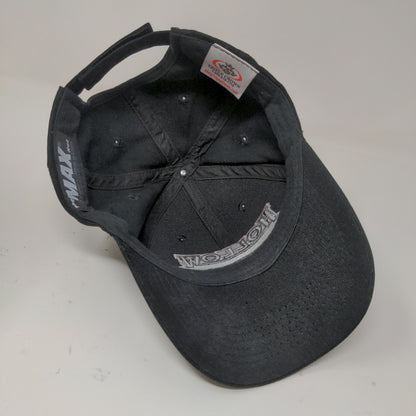 Hollow Contracting The Max Hat Strapback Cap OSFA Black Embroidered Logo