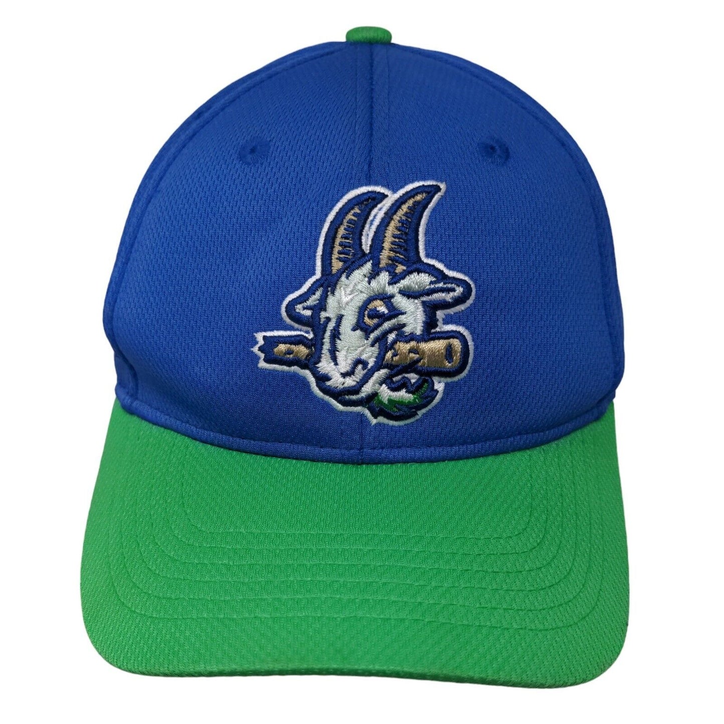 OC Sports Boy's Strapback Hat Blue Green Youth Hartford Yard Goats Logo