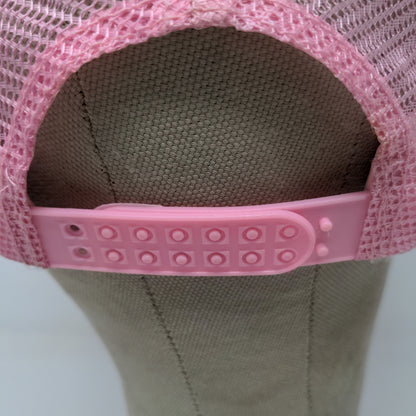 New York City Snapback Hat Pink Bling Shiny Gems Rhinestones Meshback