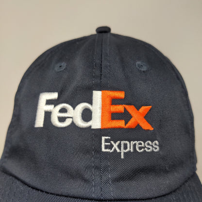 FedEx Express Mens Slideback Uniform Hat Blue Size XL Embroidered Logo