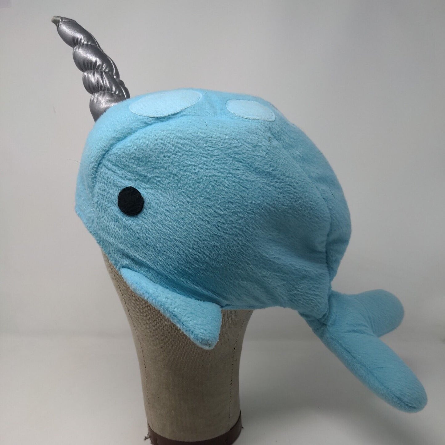 ELOPE Kids Narwhal Hat Blue Costume Cap Tusk Size Adjustable Plush Horn