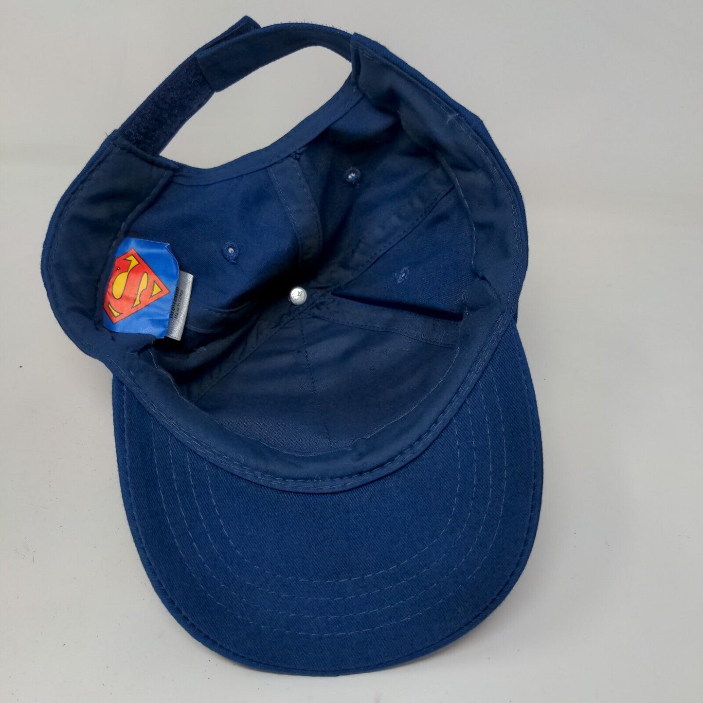 DC Comics Superman Boy's Strapback Hat Blue Size OSFM Embroidered Logo