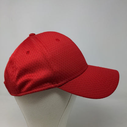 Otto Men's Strapback Hat Red Size OSFM 100% Polyester Adjustable