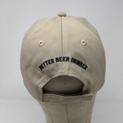 Rock Bottom Mug Club Men's Hat Tan Adjustable Embroidered Logo Slideback