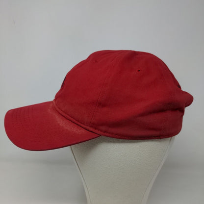 U.S. Polo Assn Men's Slideback Hat Red Adjustable Embroidered Logo Distressed