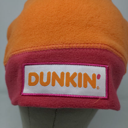 Dunkin' Donuts Men's Beanie Hat Orange Pink Embroidered Logo Thanksgiving Day