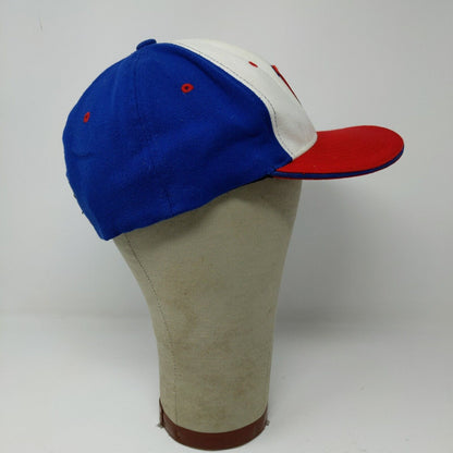 Prep Gear Fitted Hat Red White Blue Size S/M Embroidered P Logo